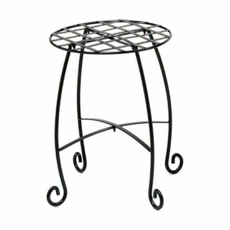 PIPERS PIT 16 in. Lattice Plant Stand, Black PI2962258